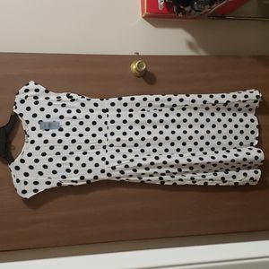 Polka dot midi dress
